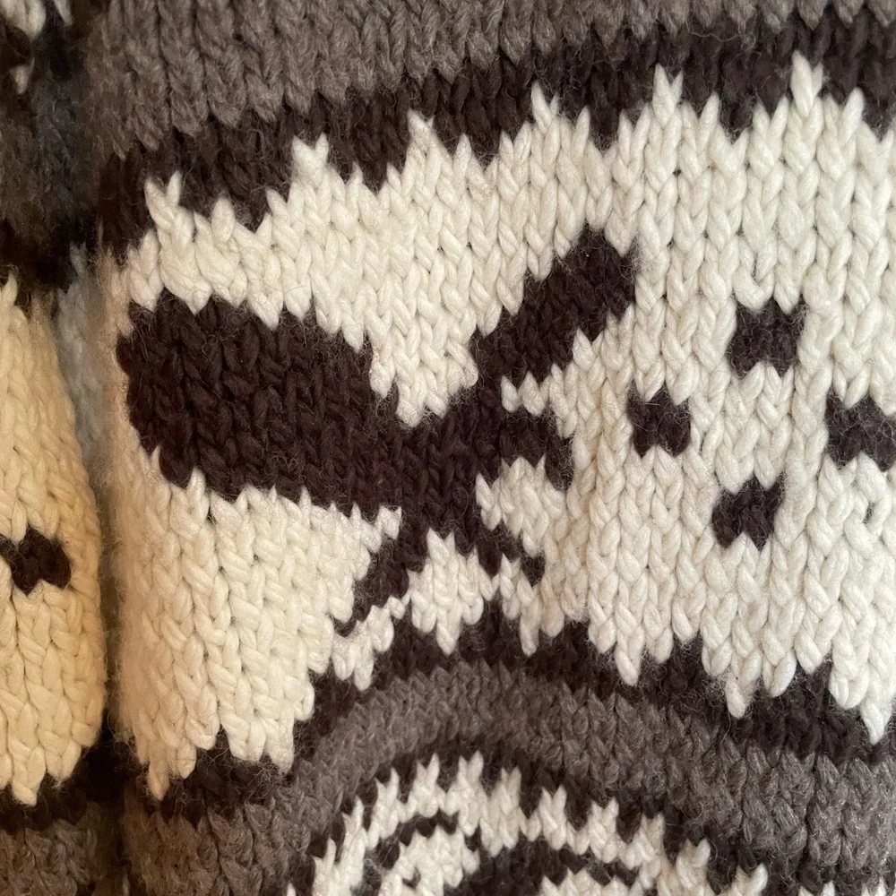 Y2K American Eagle Heavy Knit Wool Blend Pullover Sweater Size L EUC